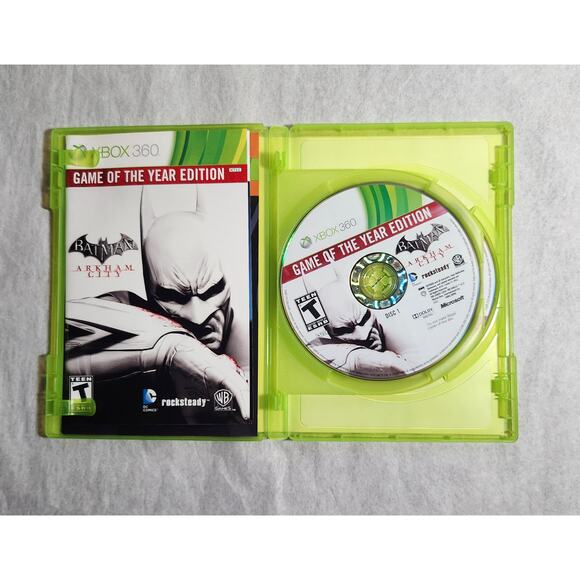 Batman DC Arkham City Game Of The Year Edition (Xbox 360, 2012) CIB Pre-owned - Picture 2 of 8